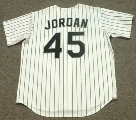 MICHAEL JORDAN Chicago White Sox 1994 Home Majestic Baseball Throwback Jersey 