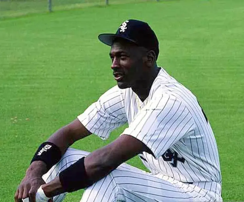 MICHAEL JORDAN Chicago White Sox 1994 Home Majestic Baseball Throwback Jersey 