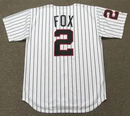 NELLIE FOX Chicago White Sox 1960’s Majestic Cooperstown Home Baseball Jersey 
