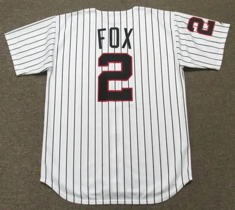 NELLIE FOX Chicago White Sox 1960’s Majestic Cooperstown Home Baseball Jersey 