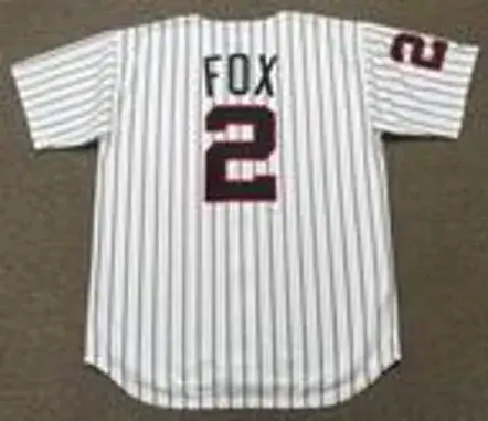 NELLIE FOX Chicago White Sox 1960’s Majestic Cooperstown Home Baseball Jersey 