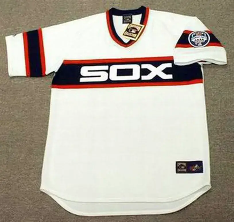 OSCAR GAMBLE Chicago White Sox 1985 Home Majestic Throwback Baseball Jersey