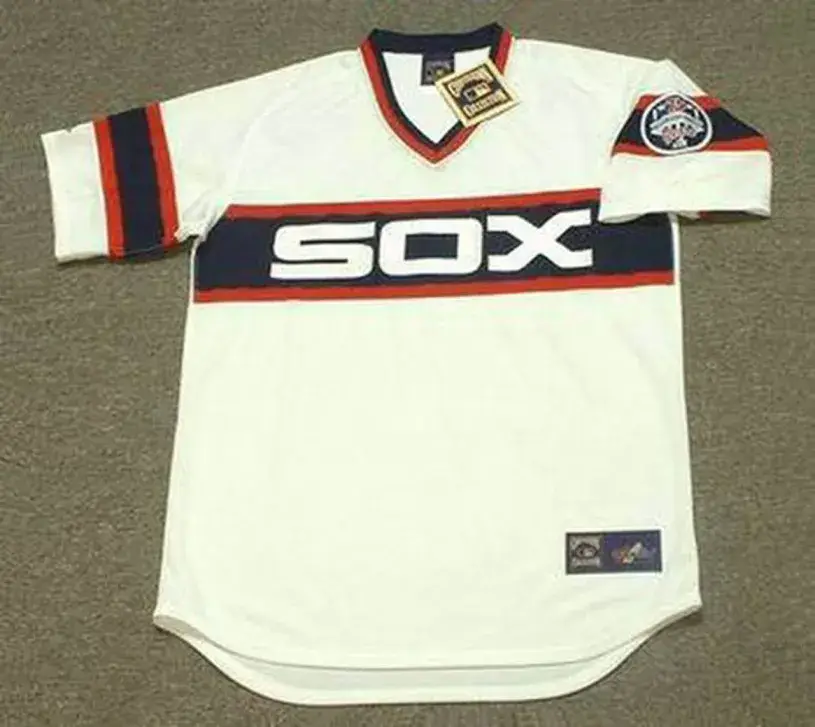 OZZIE GUILLEN Chicago White Sox 1985 Home Majestic Throwback Baseball Jersey