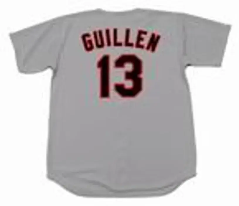 OZZIE GUILLEN Chicago White Sox 1990 Majestic Throwback Away Baseball Jersey 