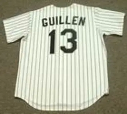OZZIE GUILLEN Chicago White Sox 1994 Majestic Throwback Home Baseball Jersey 