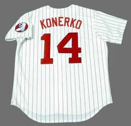 PAUL KONERKO Chicago White Sox 1970’s Majestic Throwback Baseball Jersey 