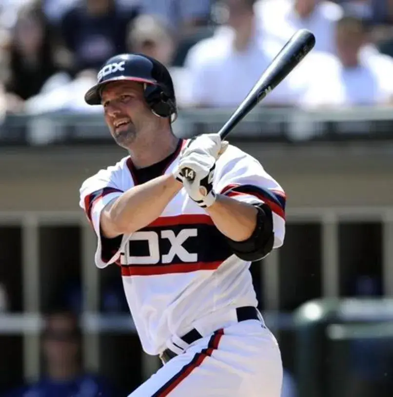 PAUL KONERKO Chicago White Sox 1980’s Majestic Throwback Baseball Jersey 