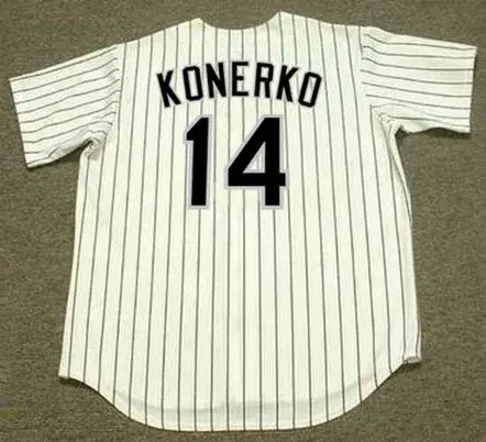 PAUL KONERKO Chicago White Sox 2006 Home Majestic Throwback Baseball Jersey 