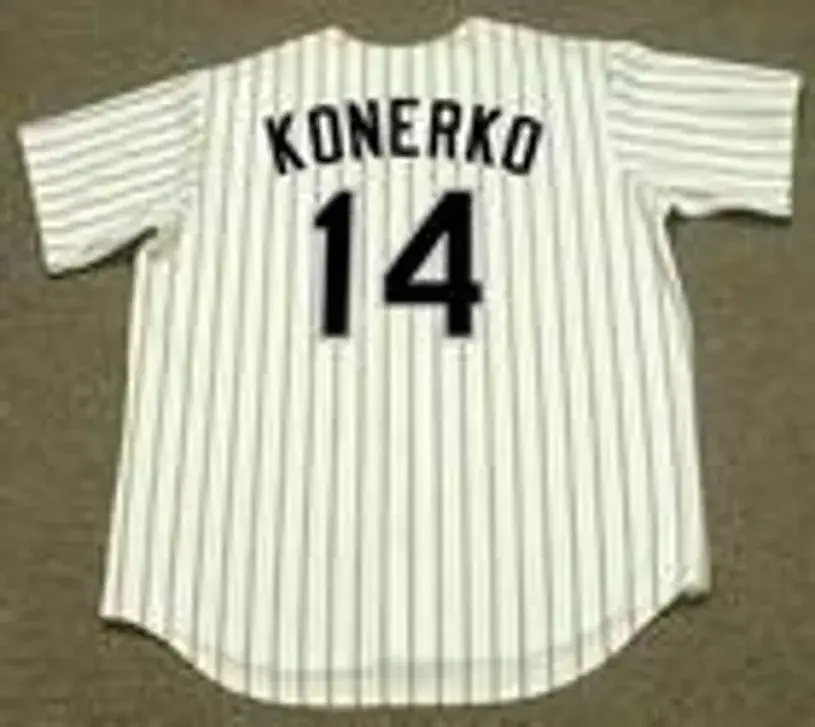 PAUL KONERKO Chicago White Sox 2006 Home Majestic Throwback Baseball Jersey 