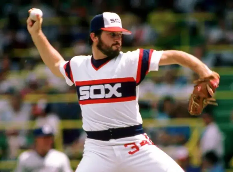 RICH DOTSON Chicago White Sox 1985 Home Majestic Throwback Baseball Jersey 