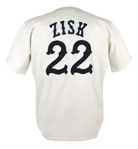 RICHIE ZISK Chicago White Sox 1977 Home Majestic Throwback Baseball Jersey 