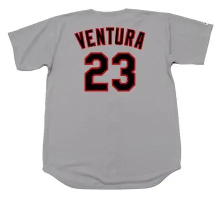 ROBIN VENTURA Chicago White Sox 1990 Majestic Throwback Away Baseball Jersey 