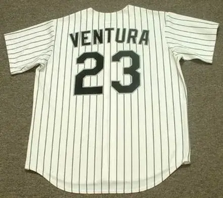 ROBIN VENTURA Chicago White Sox 1994 Majestic Throwback Home Baseball Jersey 