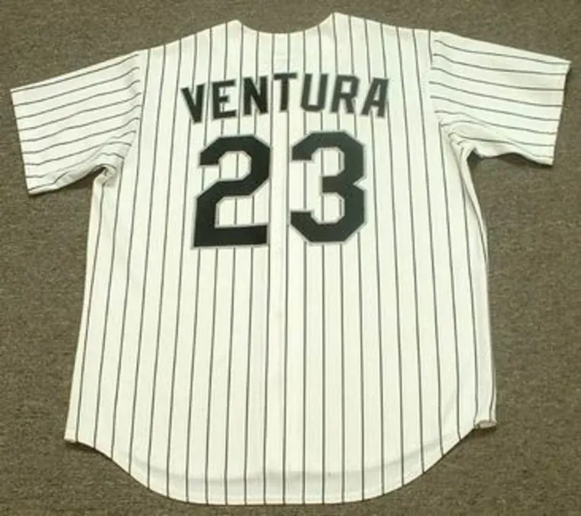 ROBIN VENTURA Chicago White Sox 1994 Majestic Throwback Home Baseball Jersey 