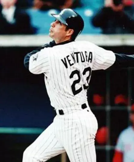 ROBIN VENTURA Chicago White Sox 1994 Majestic Throwback Home Baseball Jersey 