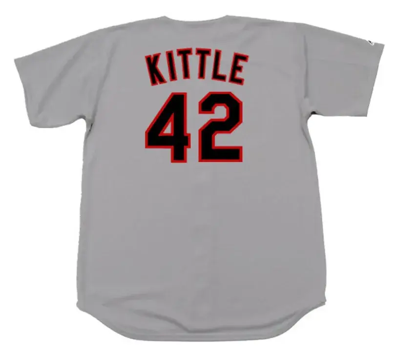RON KITTLE Chicago White Sox 1990 Majestic Throwback Away Baseball Jersey 