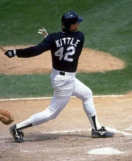 RON KITTLE Chicago White Sox 1991 Majestic Throwback Baseball Jersey 