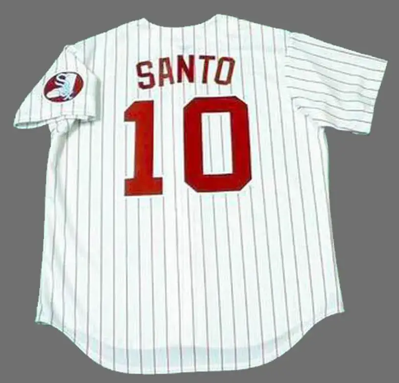 RON SANTO Chicago White Sox 1974 Majestic Throwback Baseball Jersey 