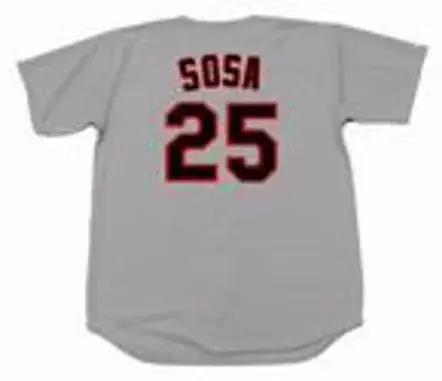 SAMMY SOSA Chicago White Sox 1990 Majestic Throwback Away Baseball Jersey 