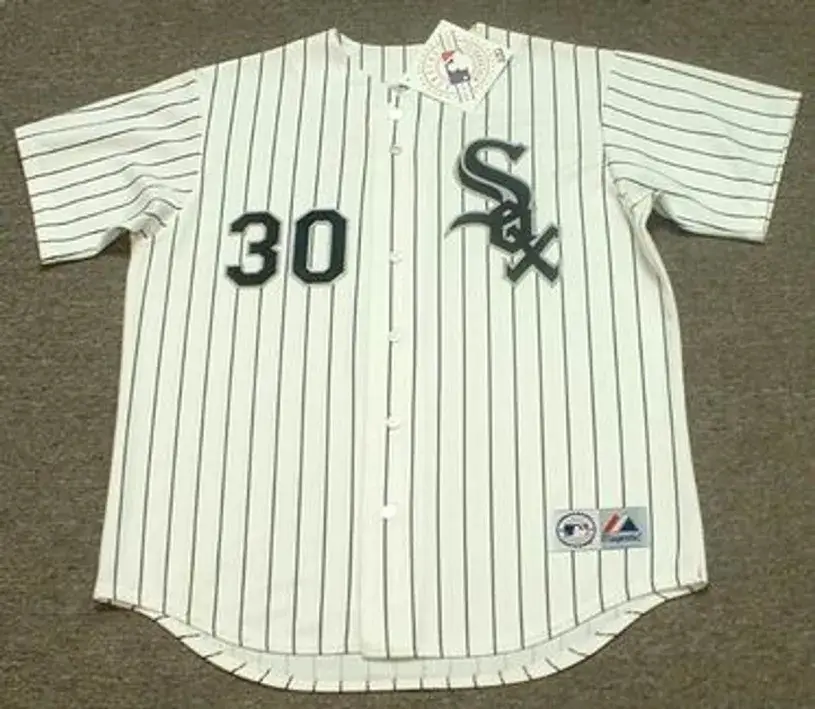 TIM RAINES Chicago White Sox 1994 Majestic Throwback Home Baseball Jersey