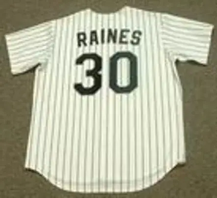 TIM RAINES Chicago White Sox 1994 Majestic Throwback Home Baseball Jersey 