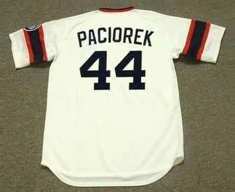 TOM PACIOREK Chicago White Sox 1985 Home Majestic Throwback Baseball Jersey 