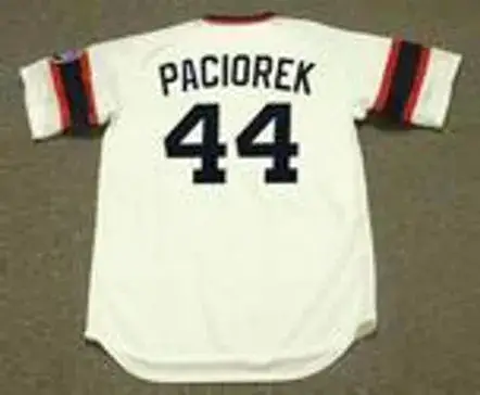 TOM PACIOREK Chicago White Sox 1985 Home Majestic Throwback Baseball Jersey 