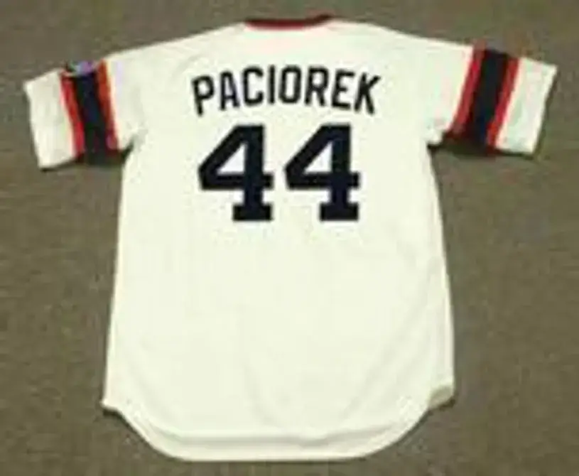 TOM PACIOREK Chicago White Sox 1985 Home Majestic Throwback Baseball Jersey 
