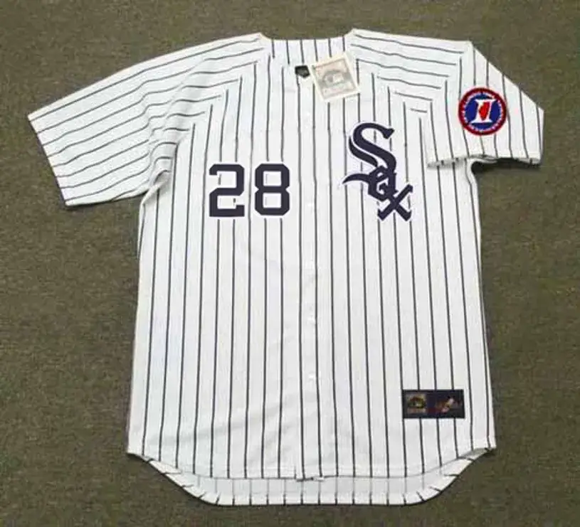 WILBUR WOOD Chicago White Sox 1968 Home Majestic Throwback Baseball Jersey 