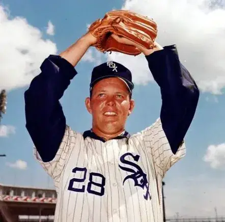 WILBUR WOOD Chicago White Sox 1968 Home Majestic Throwback Baseball Jersey 