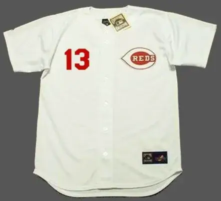 DAVE CONCEPCION Cincinnati Reds 1971 Majestic Cooperstown Home Baseball Jersey