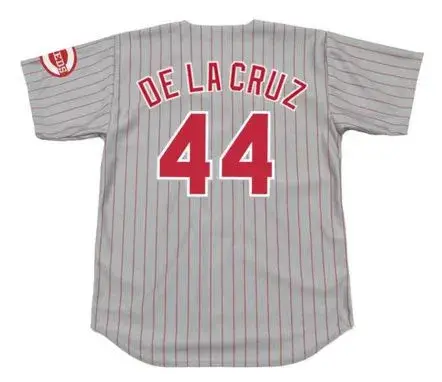 ELLY DE LA CRUZ Cincinnati Reds 1990’s Away Majestic Throwback Baseball Jersey 