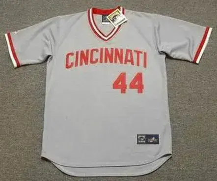 ERIC DAVIS Cincinnati Reds 1987 Majestic Cooperstown Away Baseball Jersey