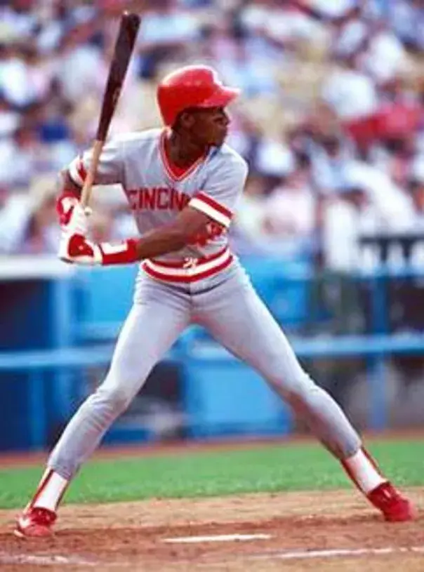 ERIC DAVIS Cincinnati Reds 1987 Majestic Cooperstown Away Baseball Jersey 