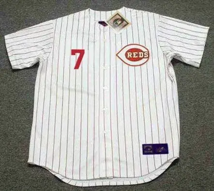 EUGENIO SUAREZ Cincinnati Reds 1967 Home Majestic Baseball Throwback Jersey 