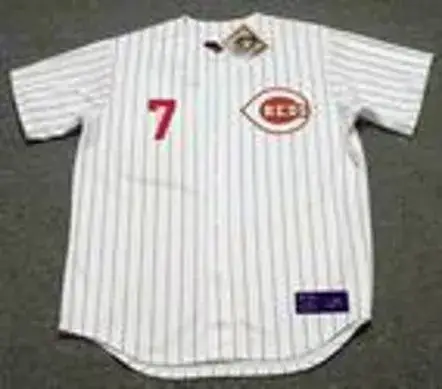 EUGENIO SUAREZ Cincinnati Reds 1967 Home Majestic Baseball Throwback Jersey 