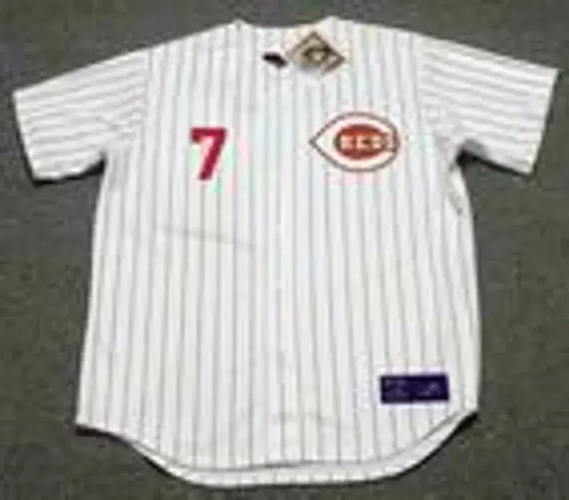 EUGENIO SUAREZ Cincinnati Reds 1967 Home Majestic Baseball Throwback Jersey 