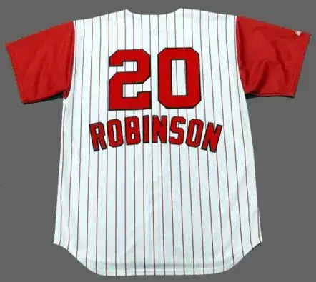 FRANK ROBINSON Cincinnati Reds 1960’s Majestic Throwback Home Baseball Jersey 