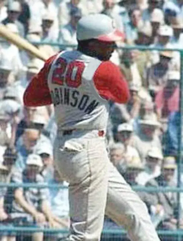 FRANK ROBINSON Cincinnati Reds 1960’s Majestic Throwback Home Baseball Jersey 