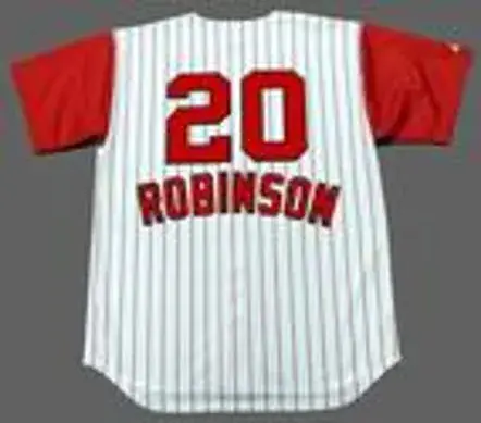 FRANK ROBINSON Cincinnati Reds 1960’s Majestic Throwback Home Baseball Jersey 