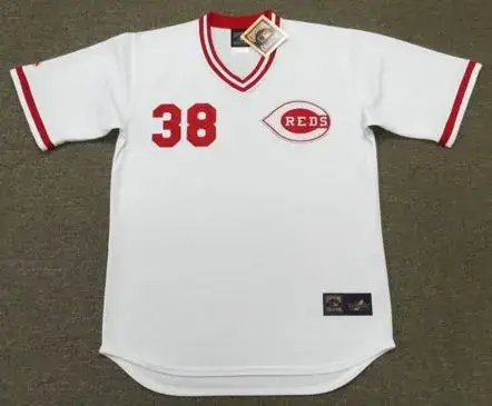 GARY NOLAN Cincinnati Reds 1975 Majestic Cooperstown Throwback Baseball Jersey