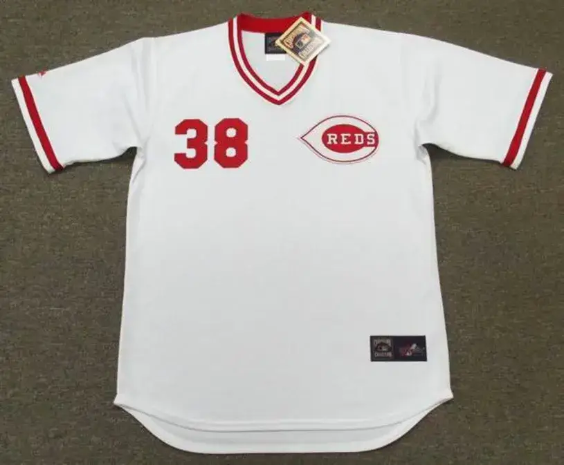 GARY NOLAN Cincinnati Reds 1975 Majestic Cooperstown Throwback Baseball Jersey