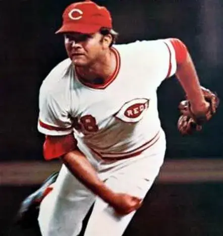 GARY NOLAN Cincinnati Reds 1975 Majestic Cooperstown Throwback Baseball Jersey 