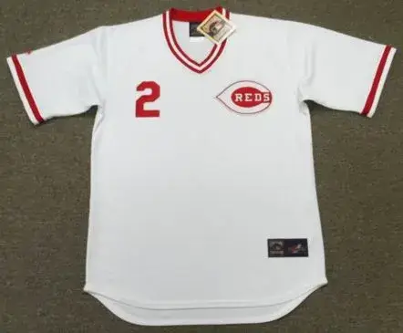 GARY REDUS Cincinnati Reds 1983 Majestic Cooperstown Throwback Baseball Jersey