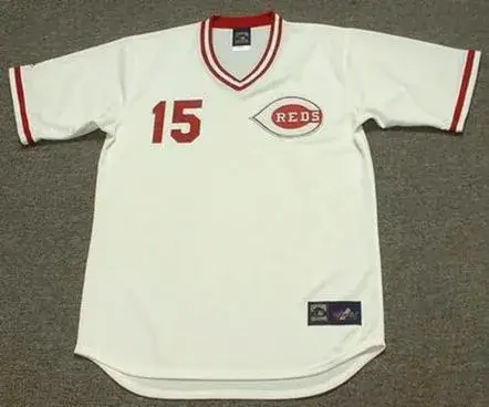 GEORGE FOSTER Cincinnati Reds 1975 Majestic Cooperstown Home Baseball Jersey