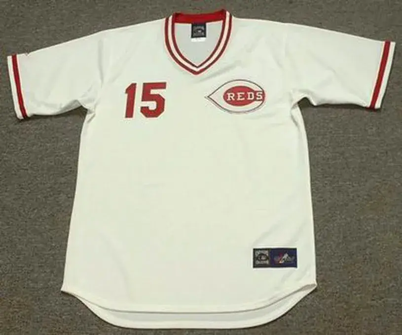 GEORGE FOSTER Cincinnati Reds 1975 Majestic Cooperstown Home Baseball Jersey