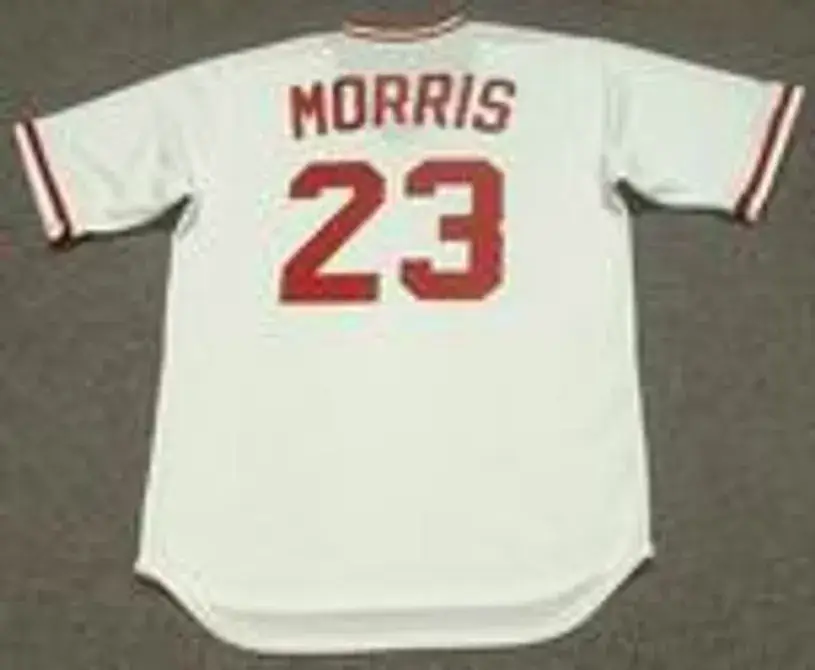 HAL MORRIS Cincinnati Reds 1990 Majestic Cooperstown Home Baseball Jersey 