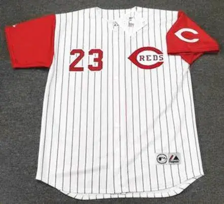 HAL MORRIS Cincinnati Reds 1994 Majestic Throwback Home Baseball Jersey