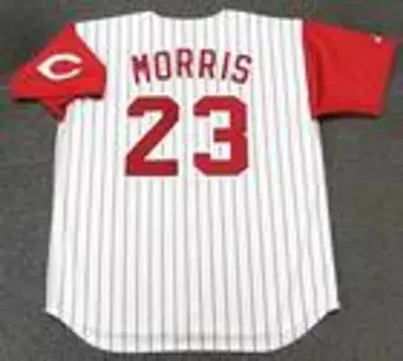 HAL MORRIS Cincinnati Reds 1994 Majestic Throwback Home Baseball Jersey 