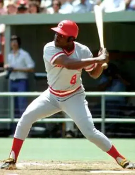 JOE MORGAN Cincinnati Reds 1975 Majestic Cooperstown Away Baseball Jersey 